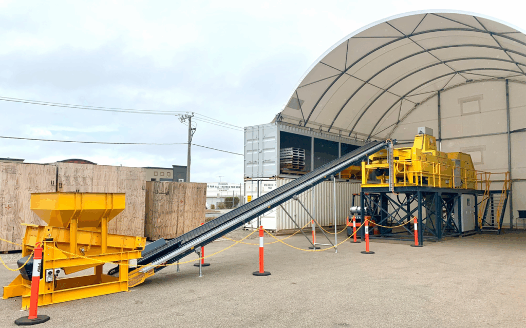 Figure 1: Full scale Steinert KSS ore sorter, Bibra Lake, Western Australia

