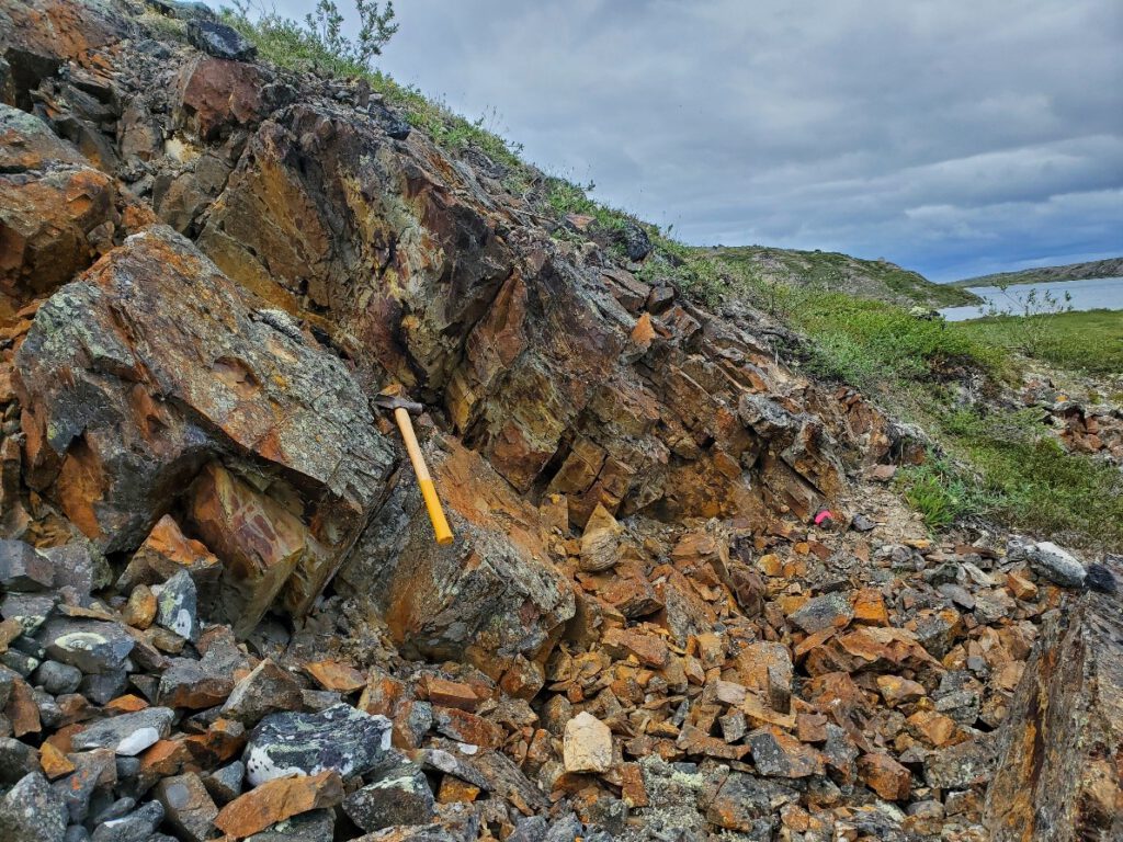 Gossan Zone At Rusty Valley Looking North