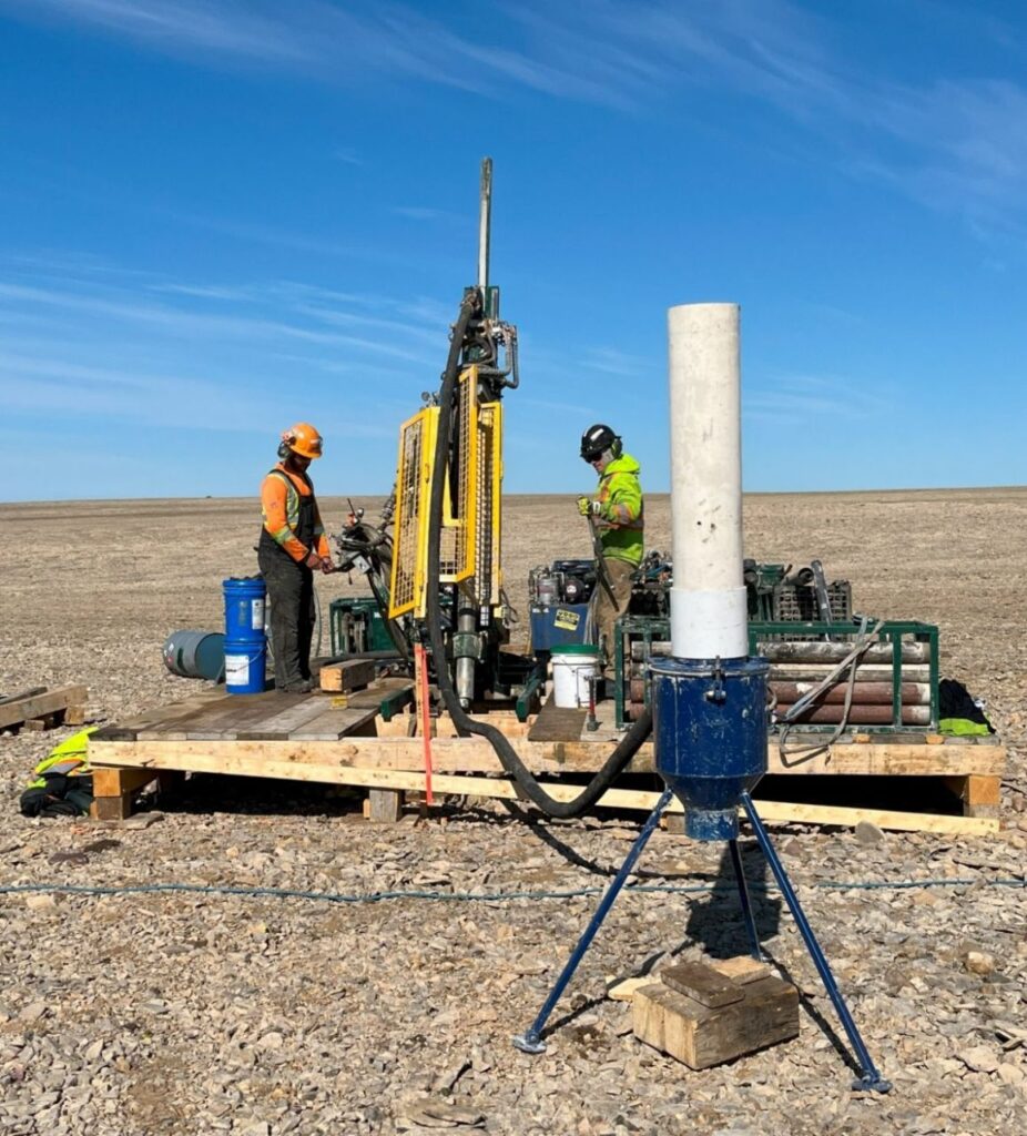 Figure 1: Reverse Circulation (RC) drilling at the Cyclone Deposit during 2023.

