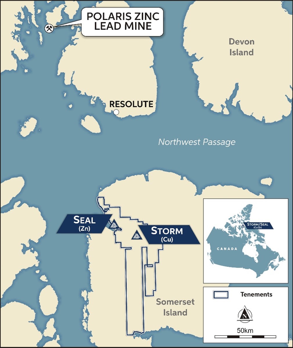 Figure 6: Storm Copper Project, Location Map.

